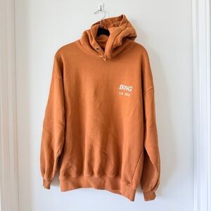 Anine Bing LA Burnt Orange/Tan Hoodie
